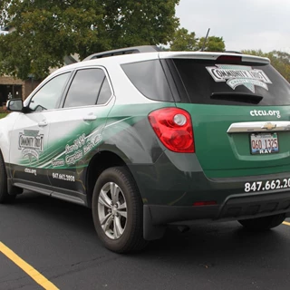 Partial Wrap on SUV for Community Trust Credit Union.  Gurnee, IL
